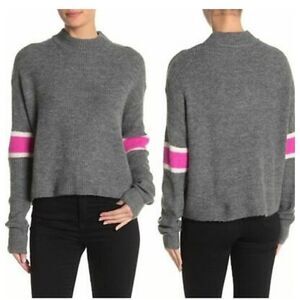 John + Jenn Crew Neck Pullover Varsity Sweater
